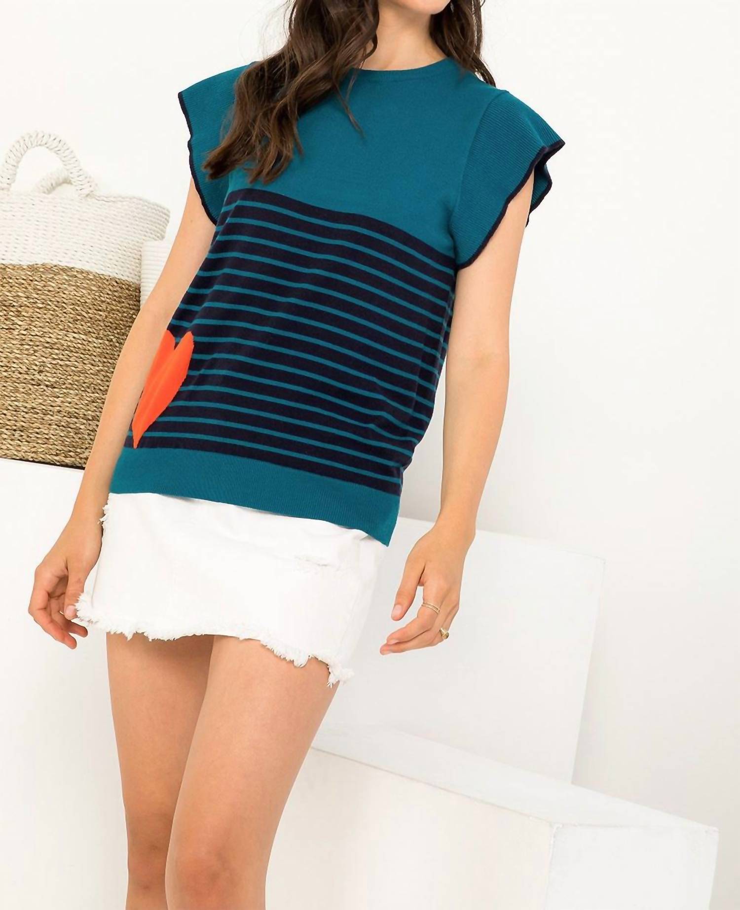 Thml - Heart On My Sleeve Sweater Top