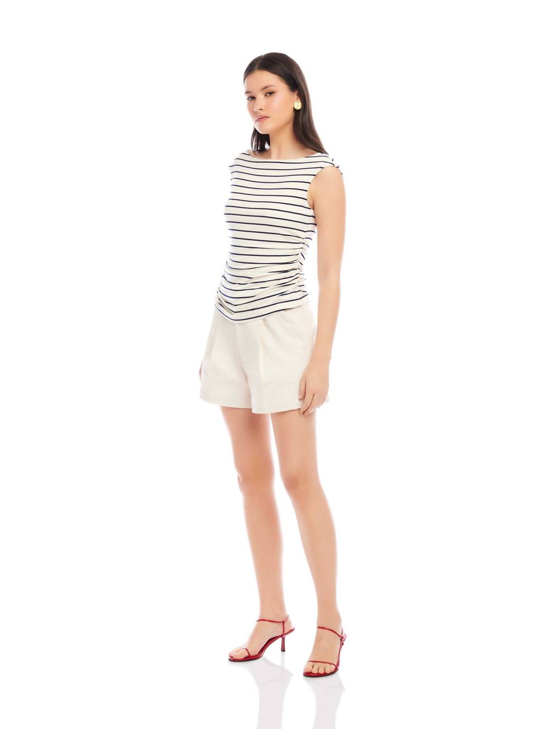 Fifteen Twenty - Tasha Side Shirred Top