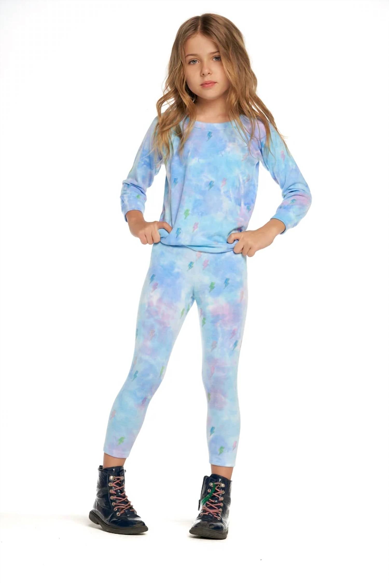 Chaser - Tie Dye Bolts Hacci Sweatshirt
