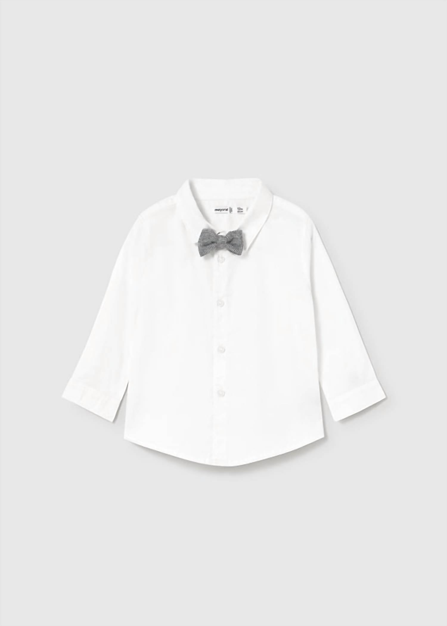 Mayoral - Boy's Long Sleeve Dressy Bowtie Shirt