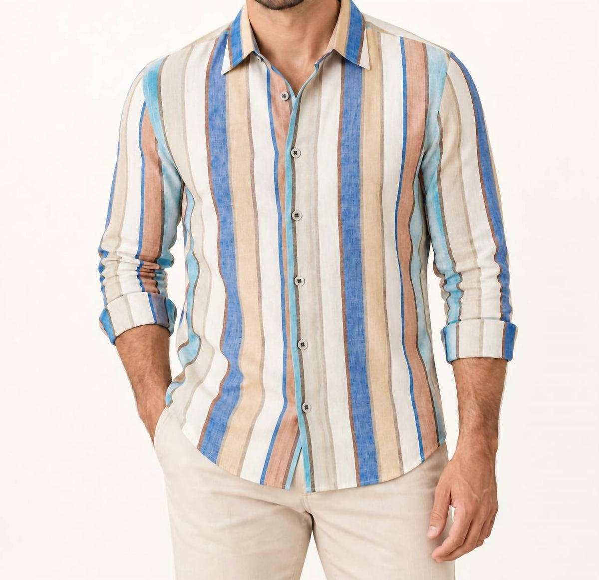 Luchiano Visconti - Button Up Short Sleeve Shirt