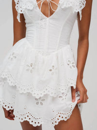 Lil Lemons By For Love And Lemons - Daisy Eyelet Mini Dress