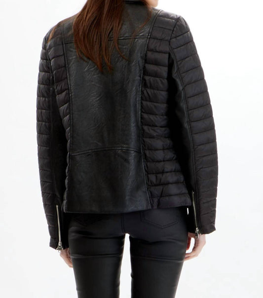 Orly - Mixed Media Puffer Zip Jacket