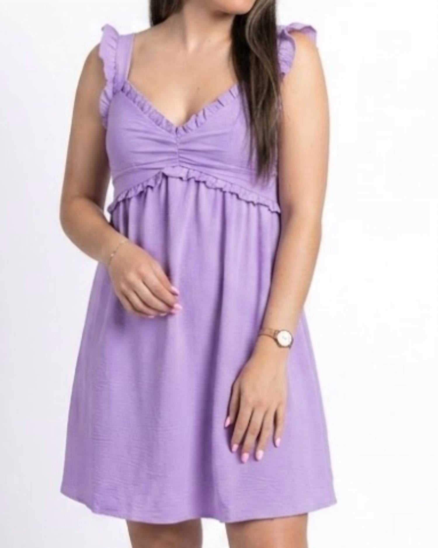 Timing - Ruffle Mini Dress