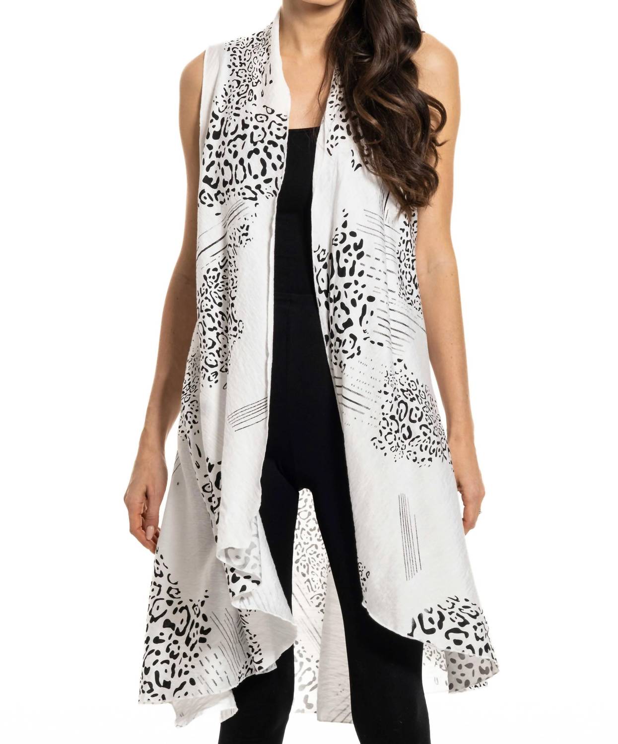 Adore - Abstract Animal Print Vest