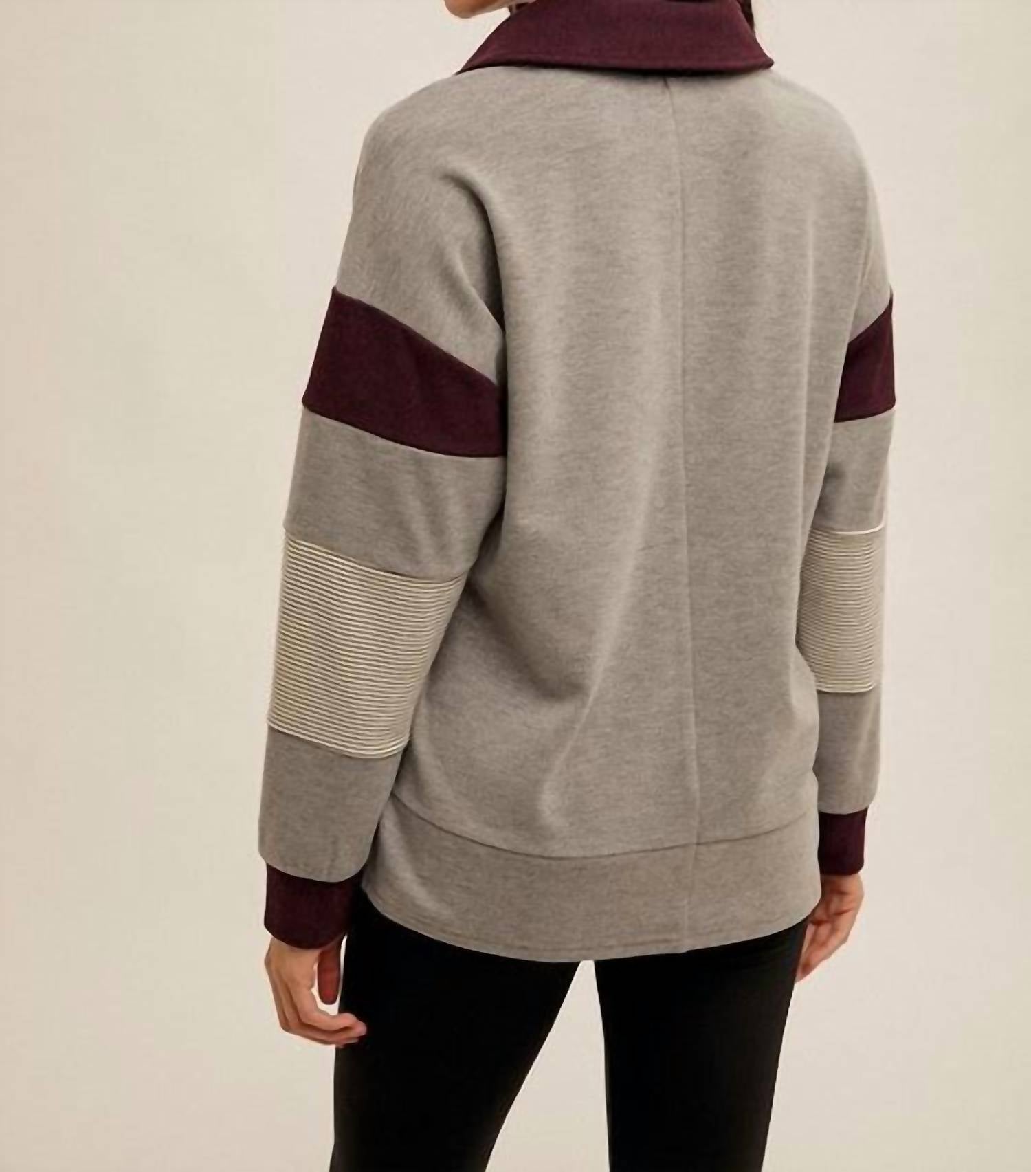 Hem & Thread - Roadtrip Reverie Colorblock Pullover Sweatshirt