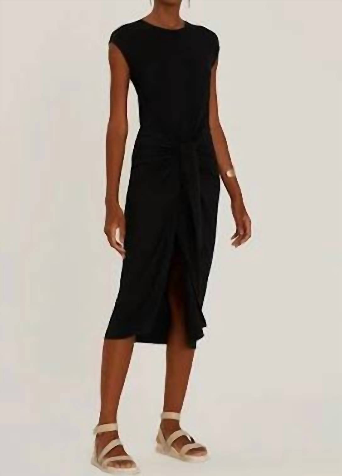 Lenny Niemeyer pareo wrap dress in black - women's dress