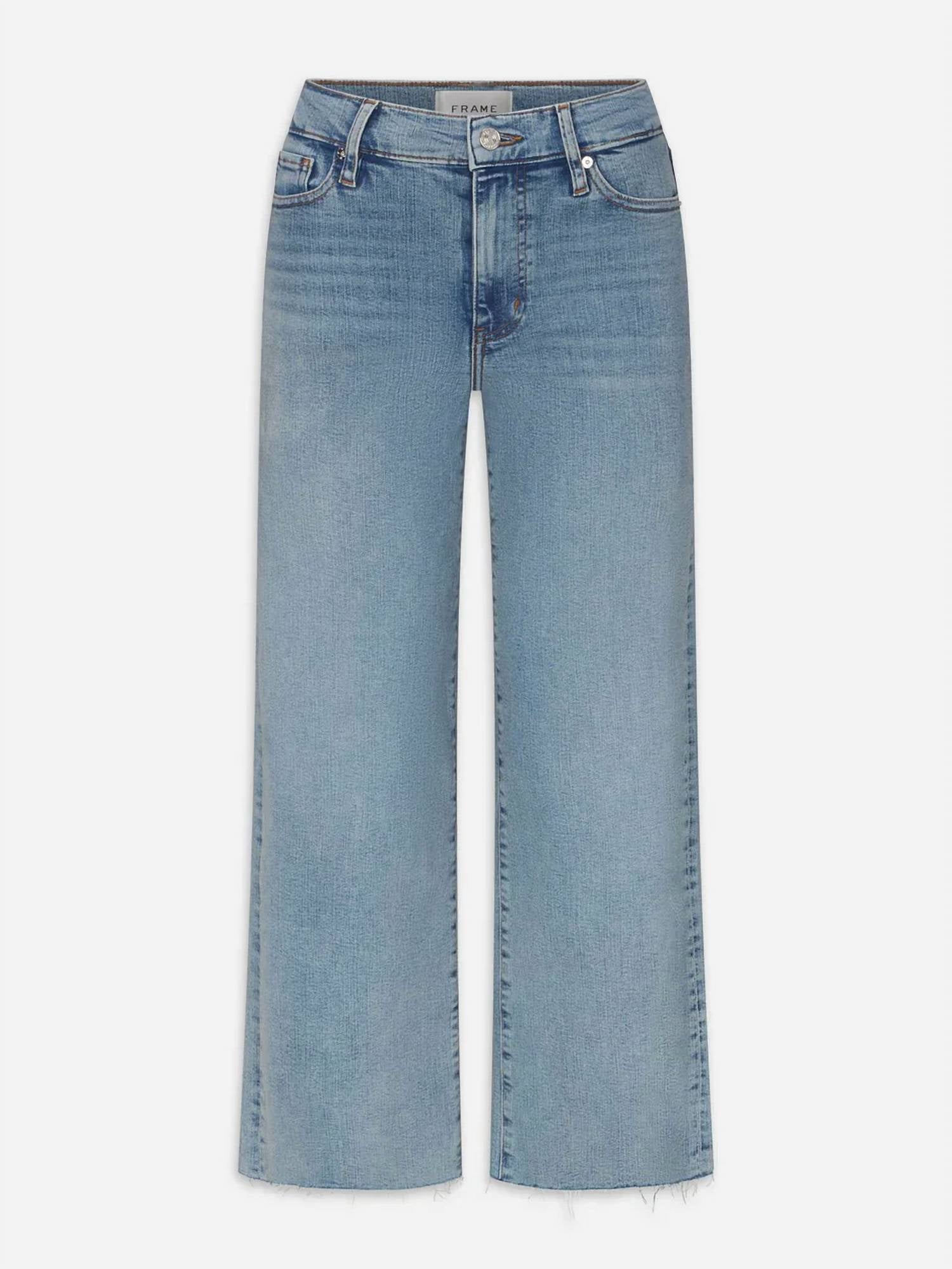 Frame - Le Slim Palazzo Crop Jeans