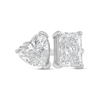 Diana M Jewels - Women's Radiant & Heart Lab-Grown Diamond Fashion Ring (10.00 Ct) - Bold