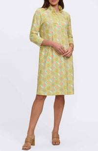 Foxcroft - Tammy Sicilian Tile 3/4 Sleeve Dress