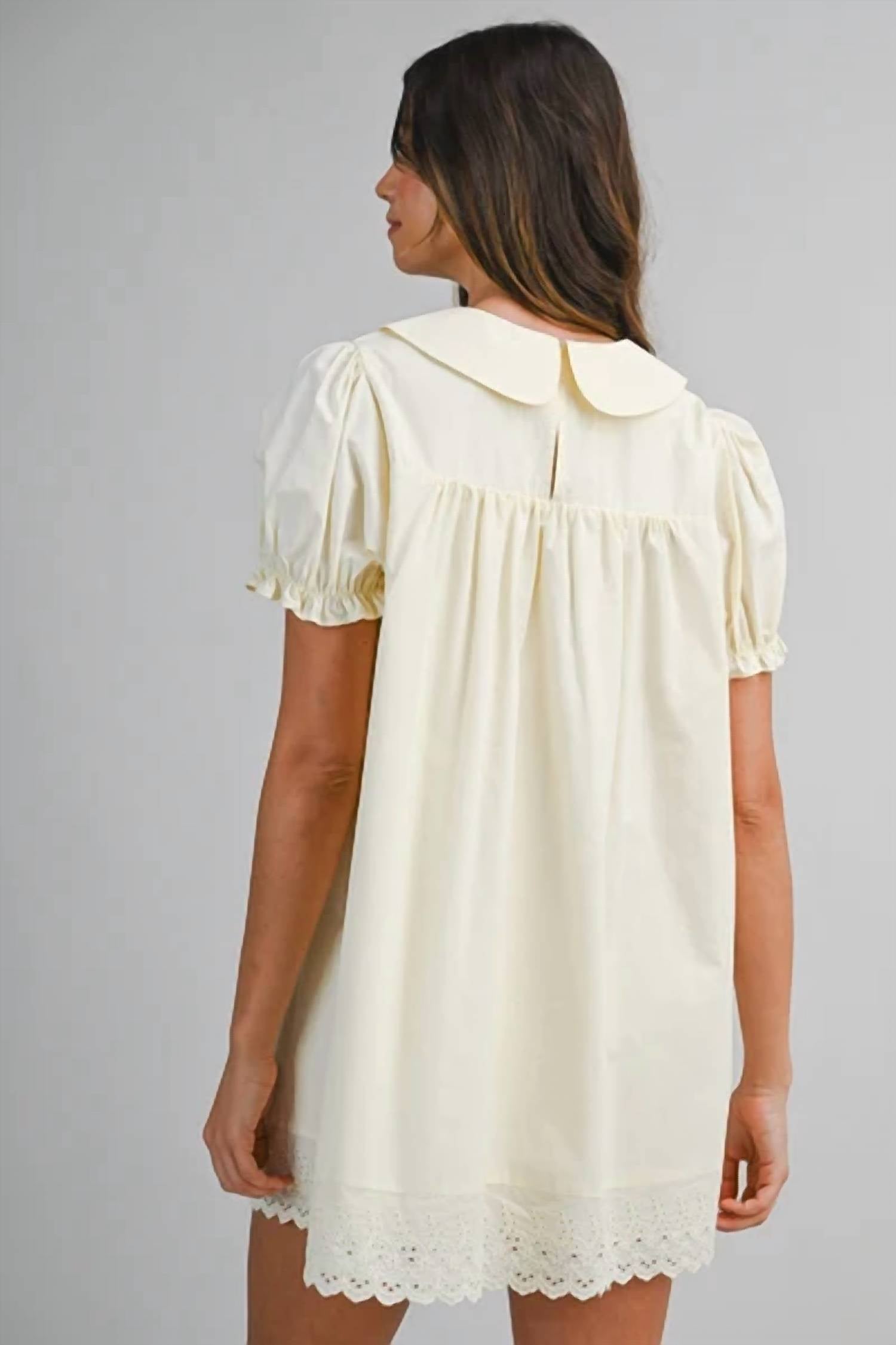 Mable - Sweet Buttercup Mini Dress