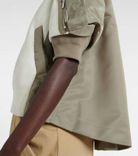 Sacai - Nylon Twill X Sponge Sweat Pullover