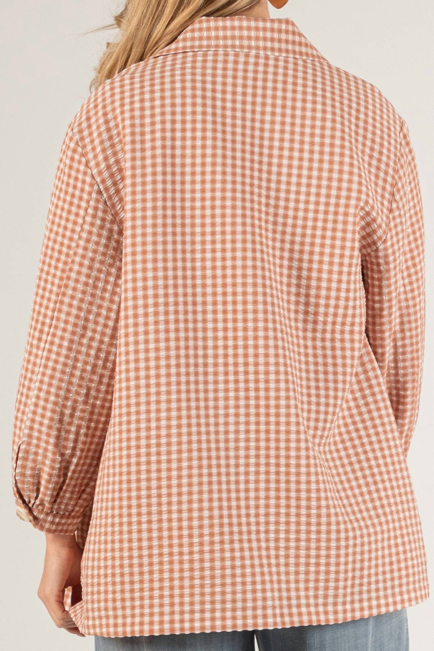 Before You - Charlotte Gingham Top