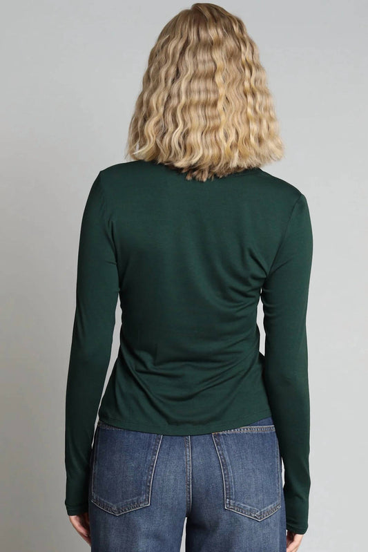 Lola & Sophie - Jersey Zip Neck Top