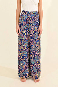 Molly Bracken - Wide Leg Paisley Pants