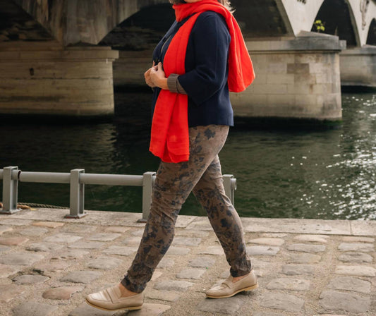 Made In Italy - Floral Fusion Italian Slim Pants