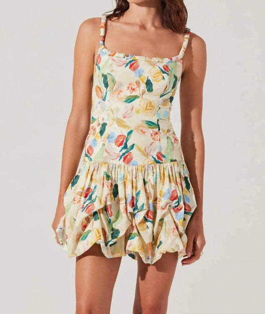 Astr - Petal Party Drop Waist Bubble Dress