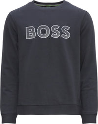 Men's Salbo Contrasting Logo Crewneck Sweatshirt