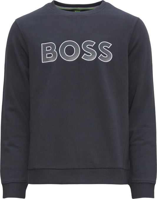 Hugo Boss - Men's Salbo Contrasting Logo Crewneck Sweatshirt