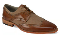 Giovanni Amato Men's Nico Leather Dress Shoes in tan - men's shoe