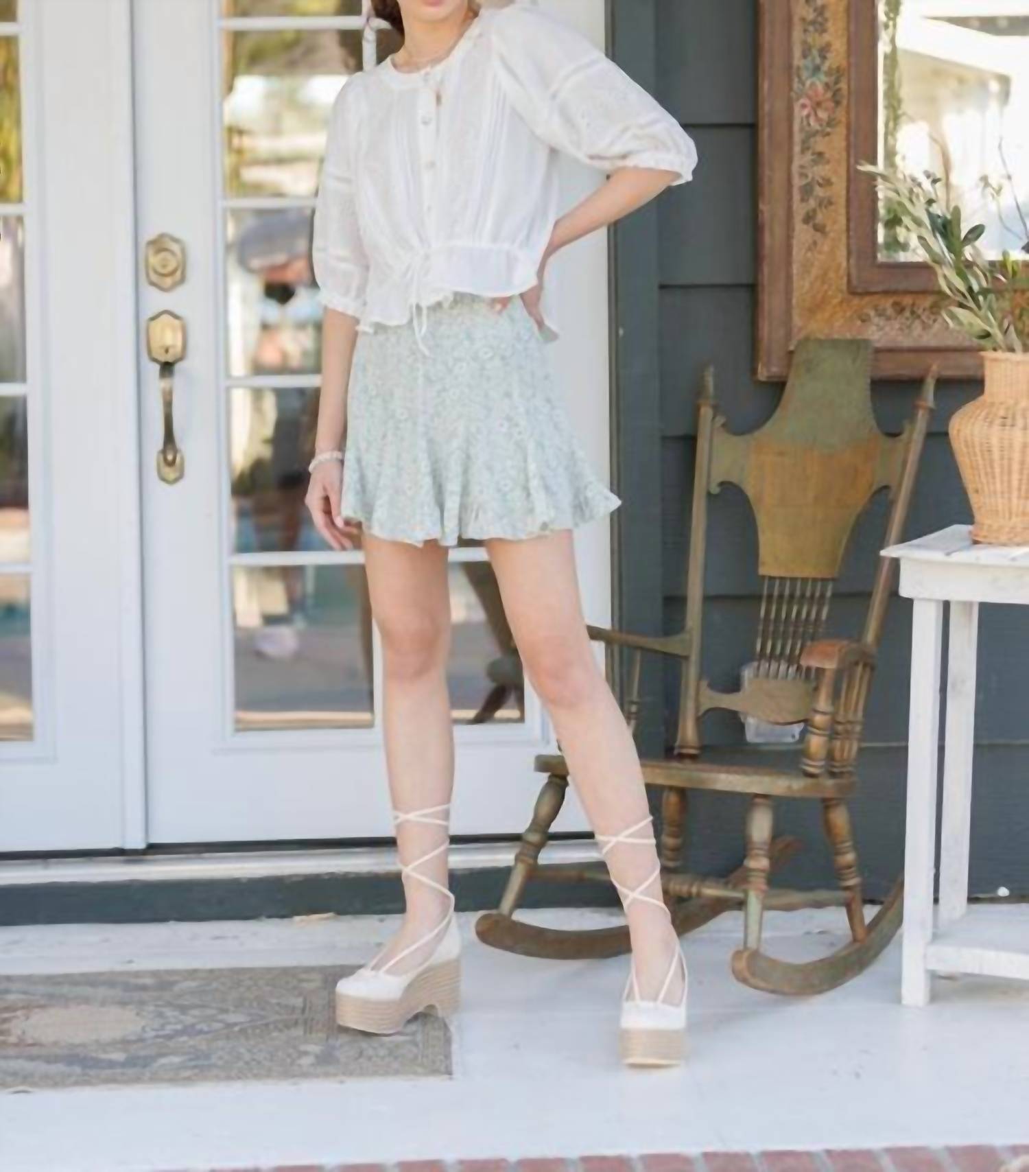 Blu Pepper - Ellie Floral Mini Skorts