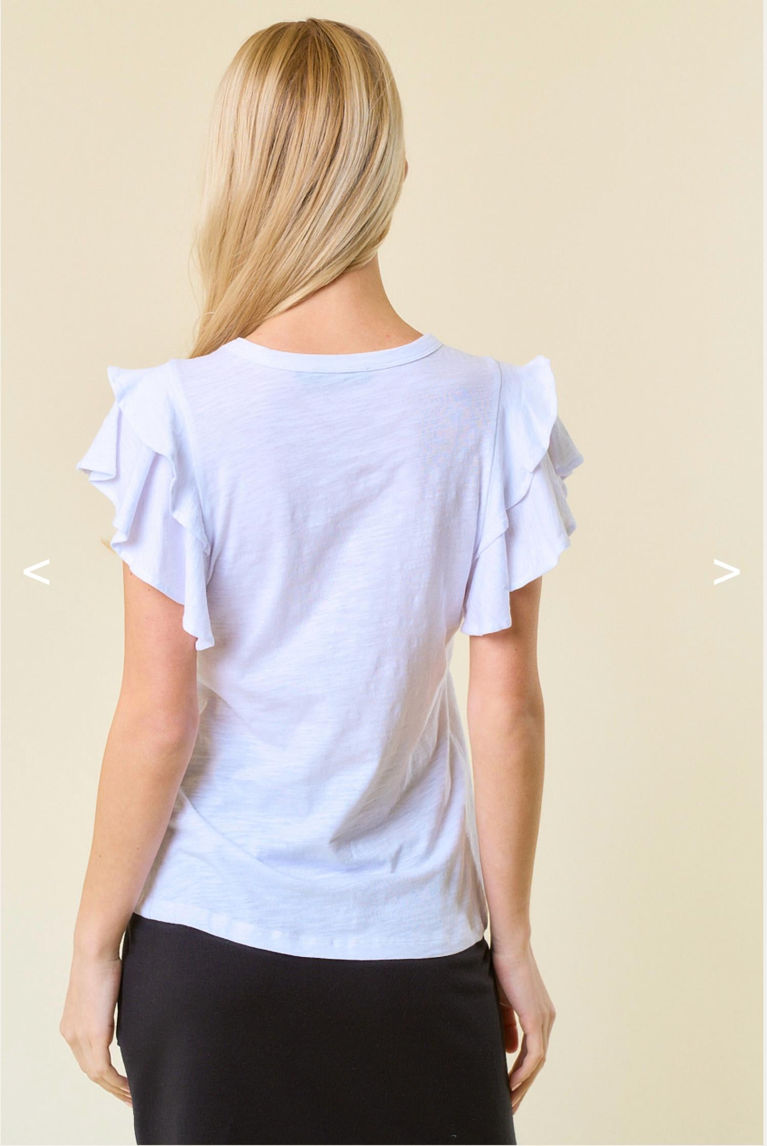 Doe And Rae - Ruffle Tee