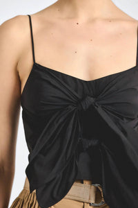 Derek Lam 10 Crosby - Shira Poplin Double Tie Front Top