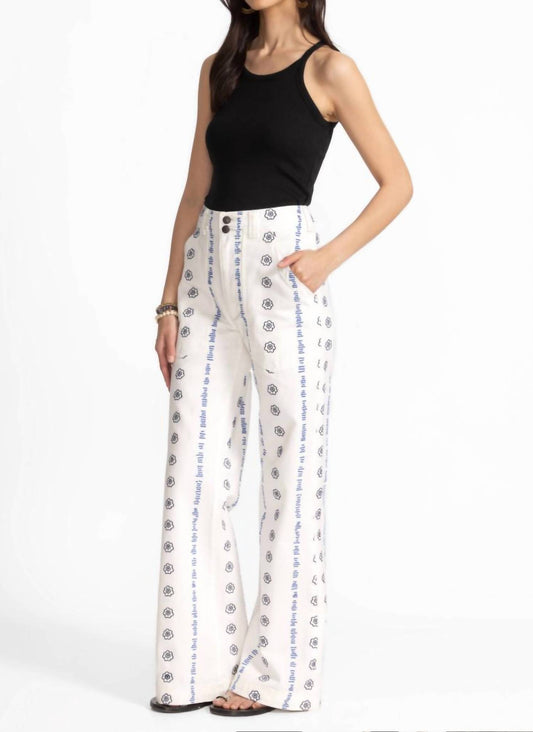 Johnny Was - Wide Leg Embroidered Trouser