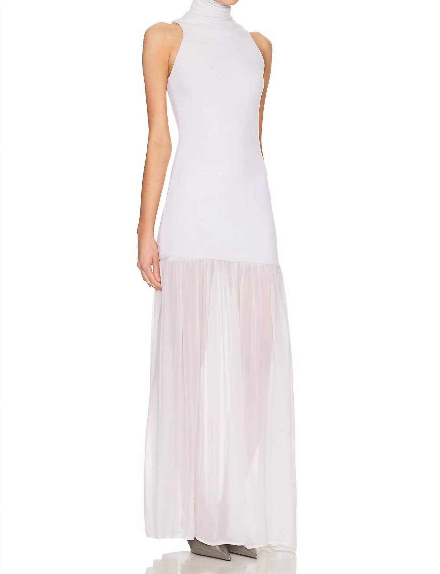 Enza Costa - Airy Halter Turtleneck Dress