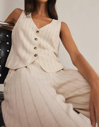 Z Supply - Belfort Pinstripe Vest & Bennett Pinstripe Pant Set