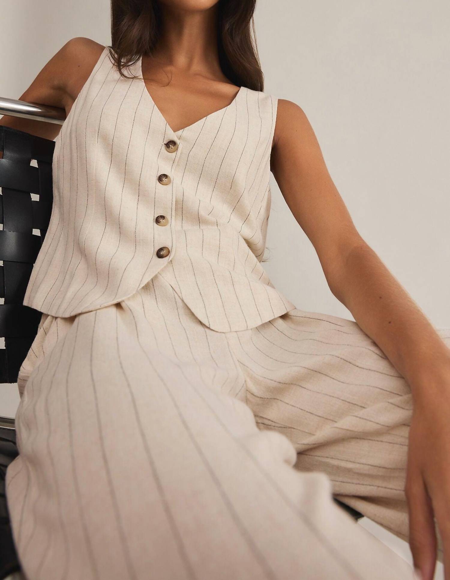 Z Supply - Belfort Pinstripe Vest & Bennett Pinstripe Pant Set