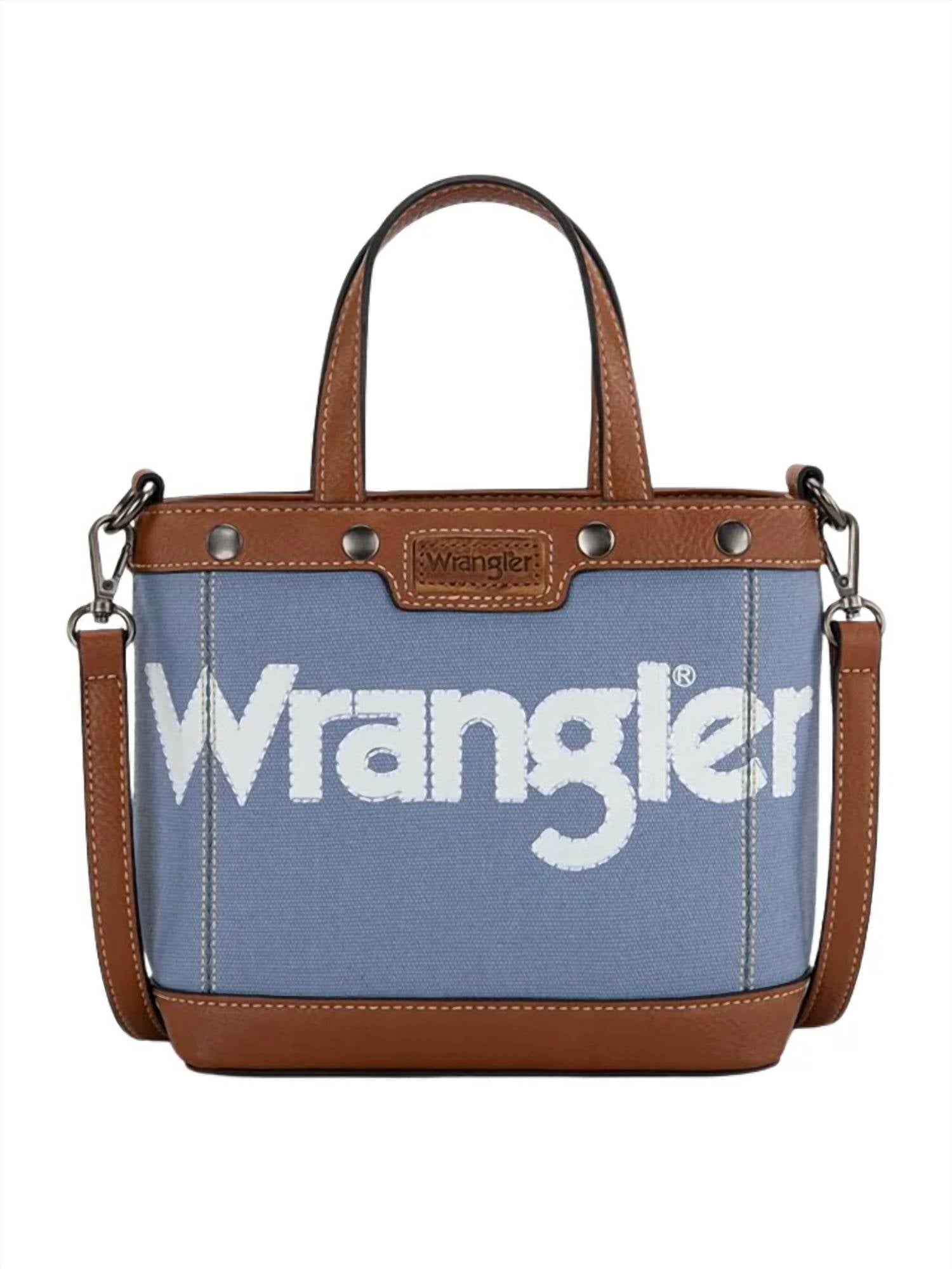 Wrangler - Women's Canvas Mini Top Handle Tote Crossbody Bag