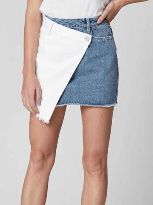 Blanknyc - Side By Side Asymmetrical Mini Skirt