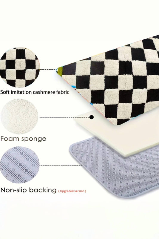 Dear Lover - Checkerboard Square Rug