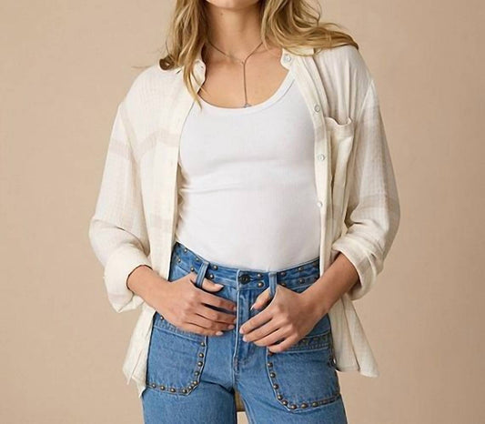 Flags & Anthem - Millbury Plaid Boyfriend Shirt