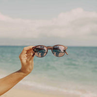 Sunski Women's Avila Sunglasses in sienna rose - women's accessory - detail view