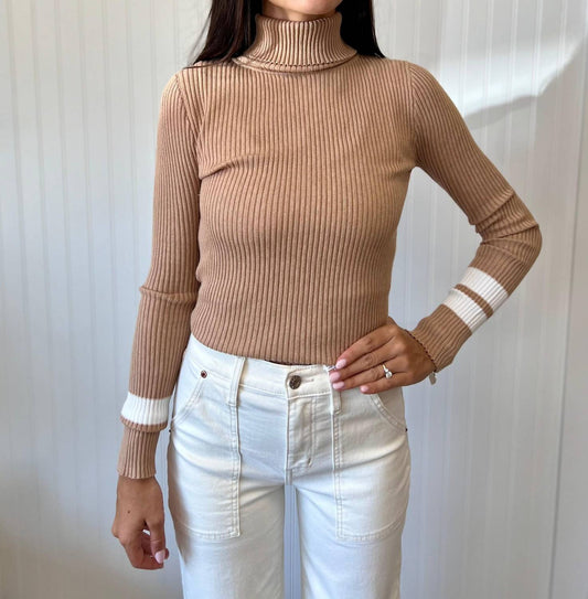 J. Society - Striped Ribbed Sweater