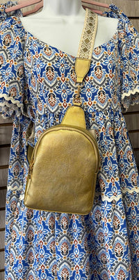 Jen & Co. - Women's Ellen Sling Bag With Guitar Strap