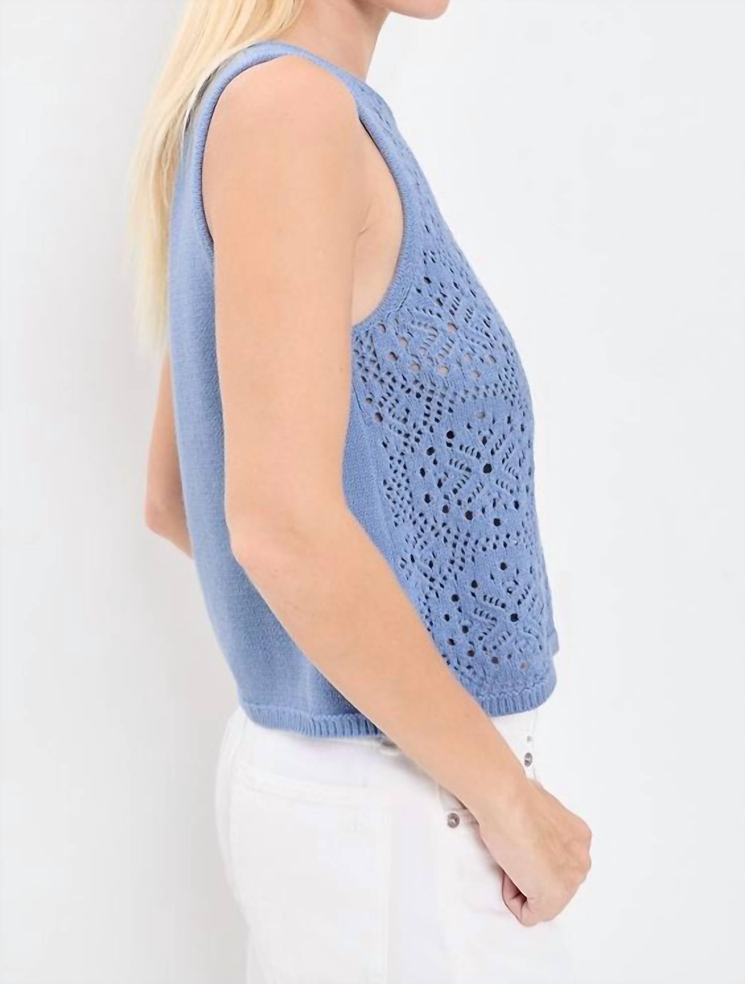 Splendid - Beckham Crochet Sweater Tank Top