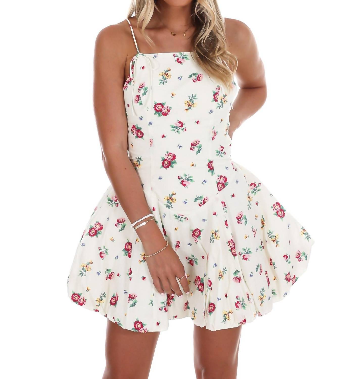 Mable - Garden Glow Floral Mini Dress