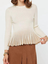 Current Air - Shimmer Peplum Sweater