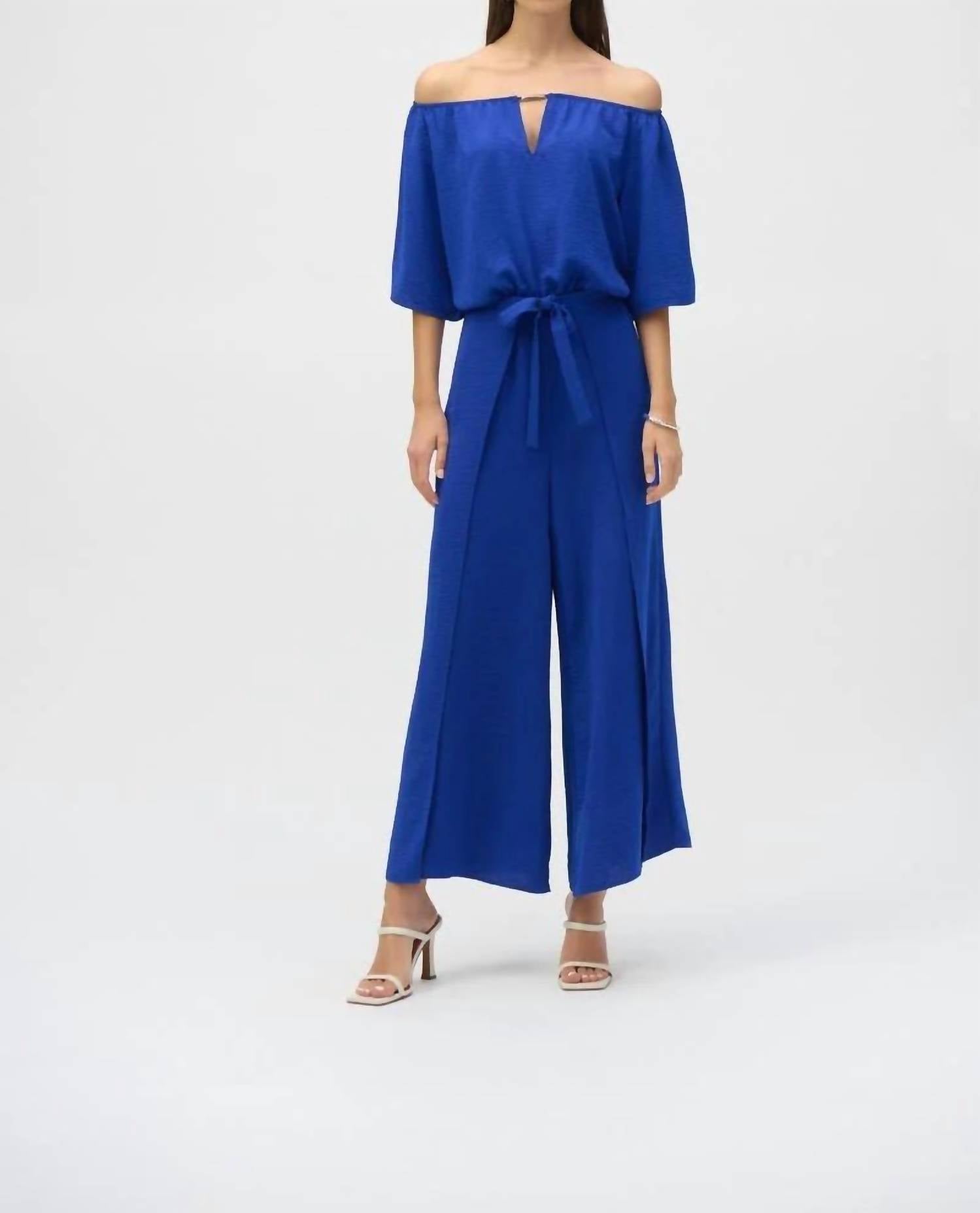 Joseph Ribkoff - Off-shoulder Culotte Jumpsuit