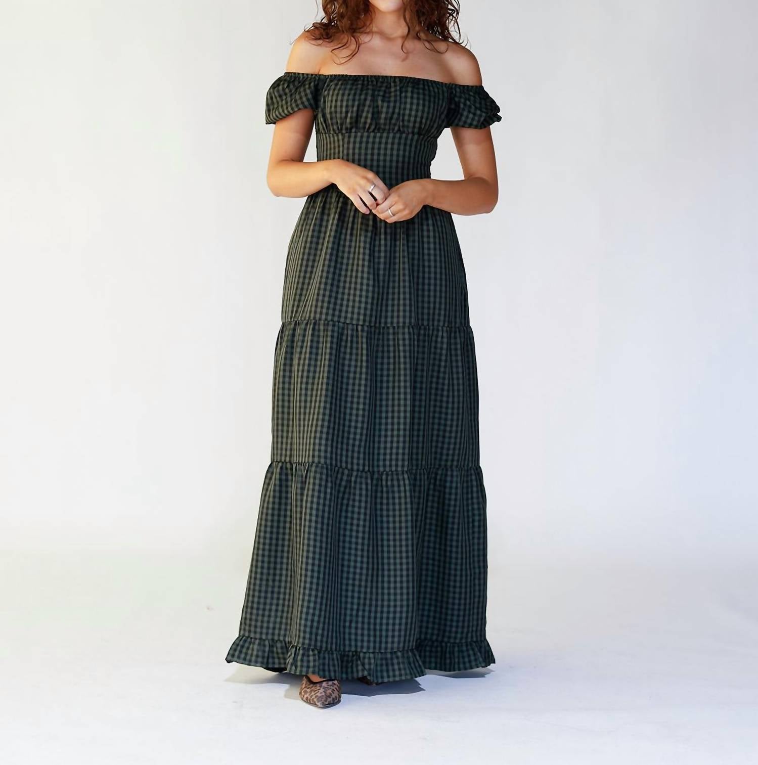 Pretty Garbage - Gingham Maxi Dress