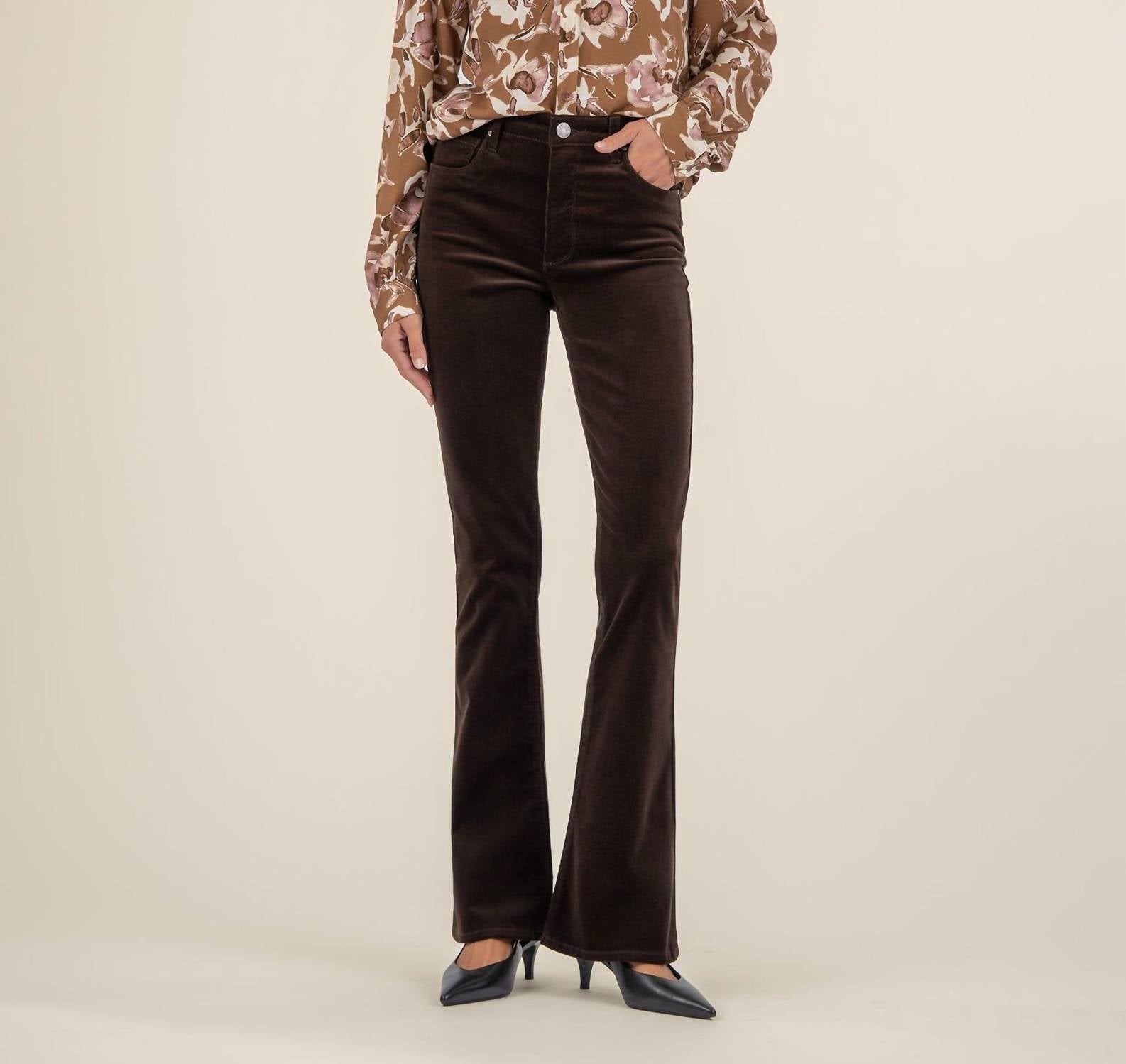 Kut From The Kloth - Isley Long Sleeve Shirt With Neck Ruffles