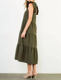 Thml - Jamie Flutter Sleeve Tiered Midi Dress