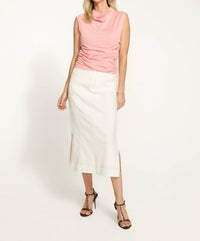 Fdj - Rushed Cap Sleeve Top