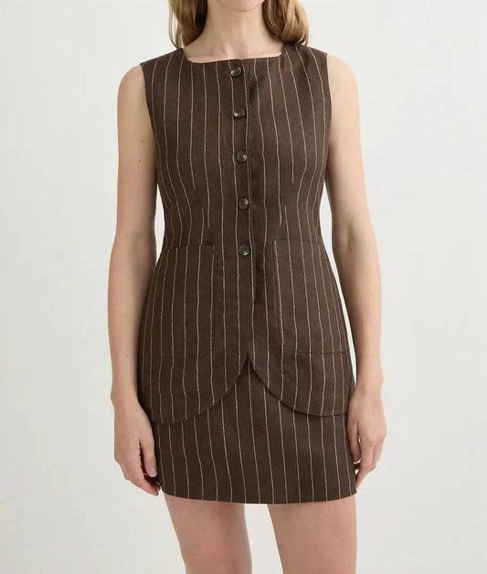 Posse - Emma Pinstripe Vest
