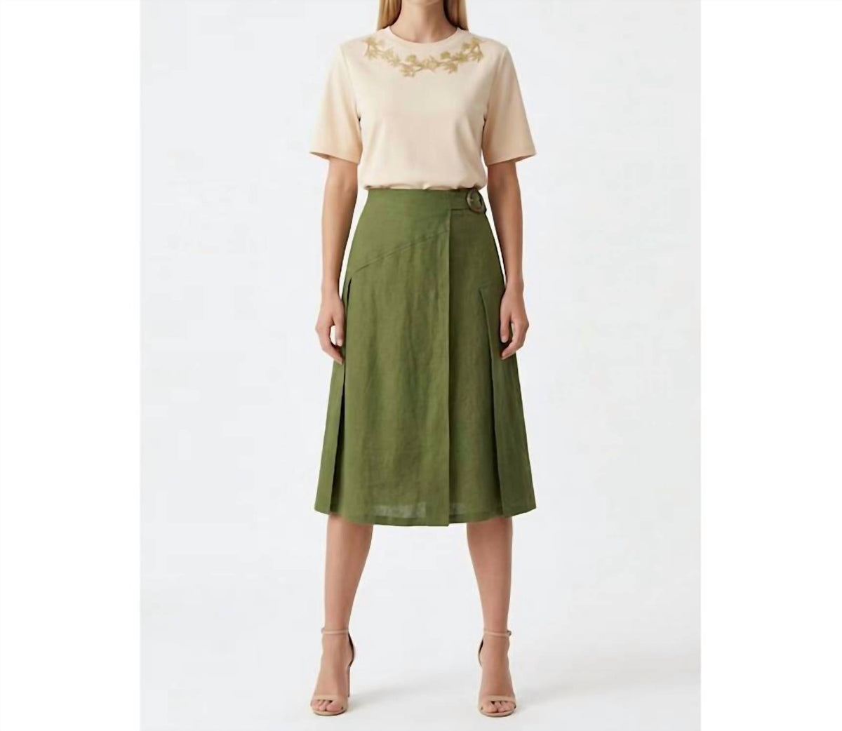 Exquise - Women's Burnice Midi Skirt