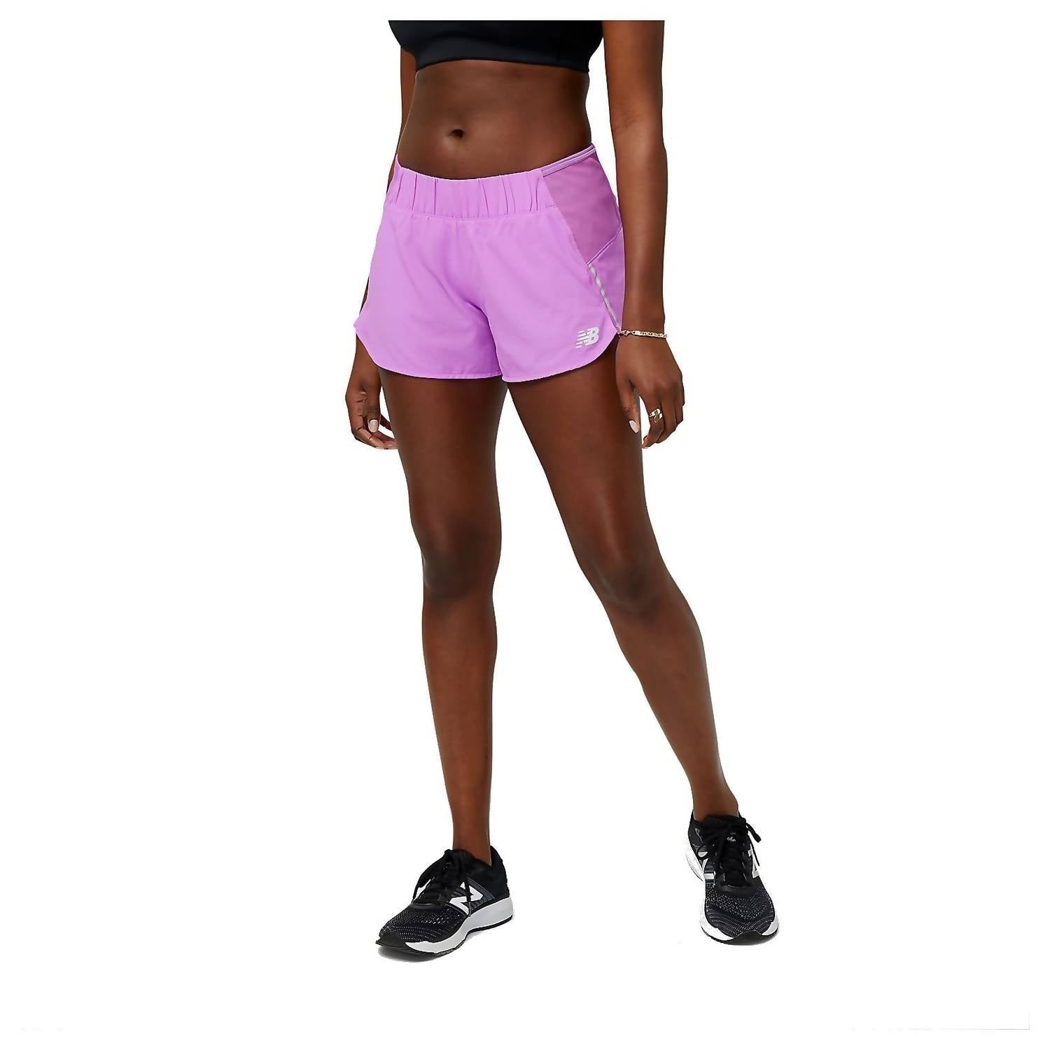 New Balance Women's Impact Run 3in Short in cosmic rose - women's shorts