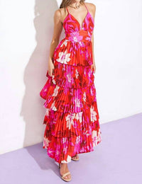 Flying Tomato - A Printed Woven Maxi Dress